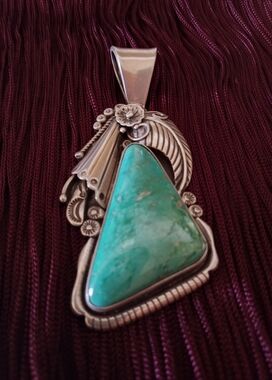 Sterling Silver Turquoise Pendant